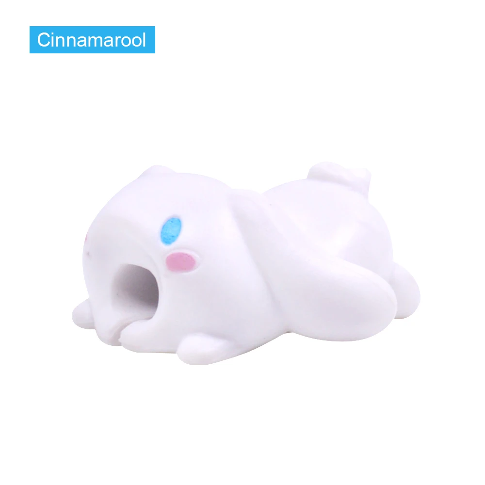 Cinnamarool CHIPAL Bite аниме Кабельный органайзер Winder для iPhone USB кабель протектор Chompers Чоппер Луффи Сон Гоку мультфильм животных укусы - Цвет: Cinnamarool
