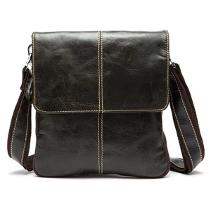 Мужская кожаная сумка через плечо Can имя, маленькая Повседневная дизайнерская сумка через плечо