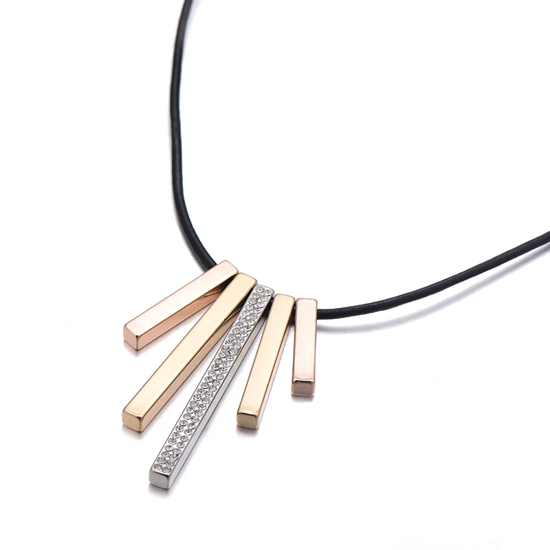 Shefly новые модные квадратные Подвески до ключиц ожерелье простые тонкие DIY