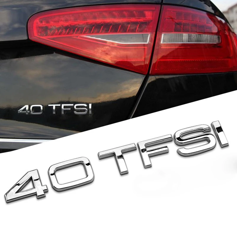 DIY 30 35 40 45 50 55 FSI TFSI quattro Хром Цинк автомобильный Стайлинг эмблема переоборудования стикер разряд багажника цифры буквы для Audi