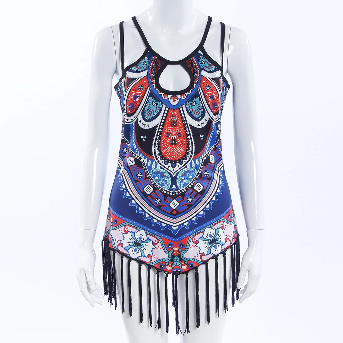 Брендовая блузка рубашка с принтом без рукавов модный Европейский стиль