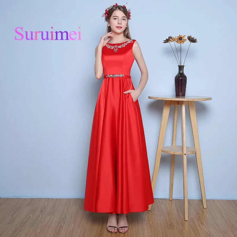 Простое 2018 горячая Распродажа платье для выпускного вечера с глубоким вырезом