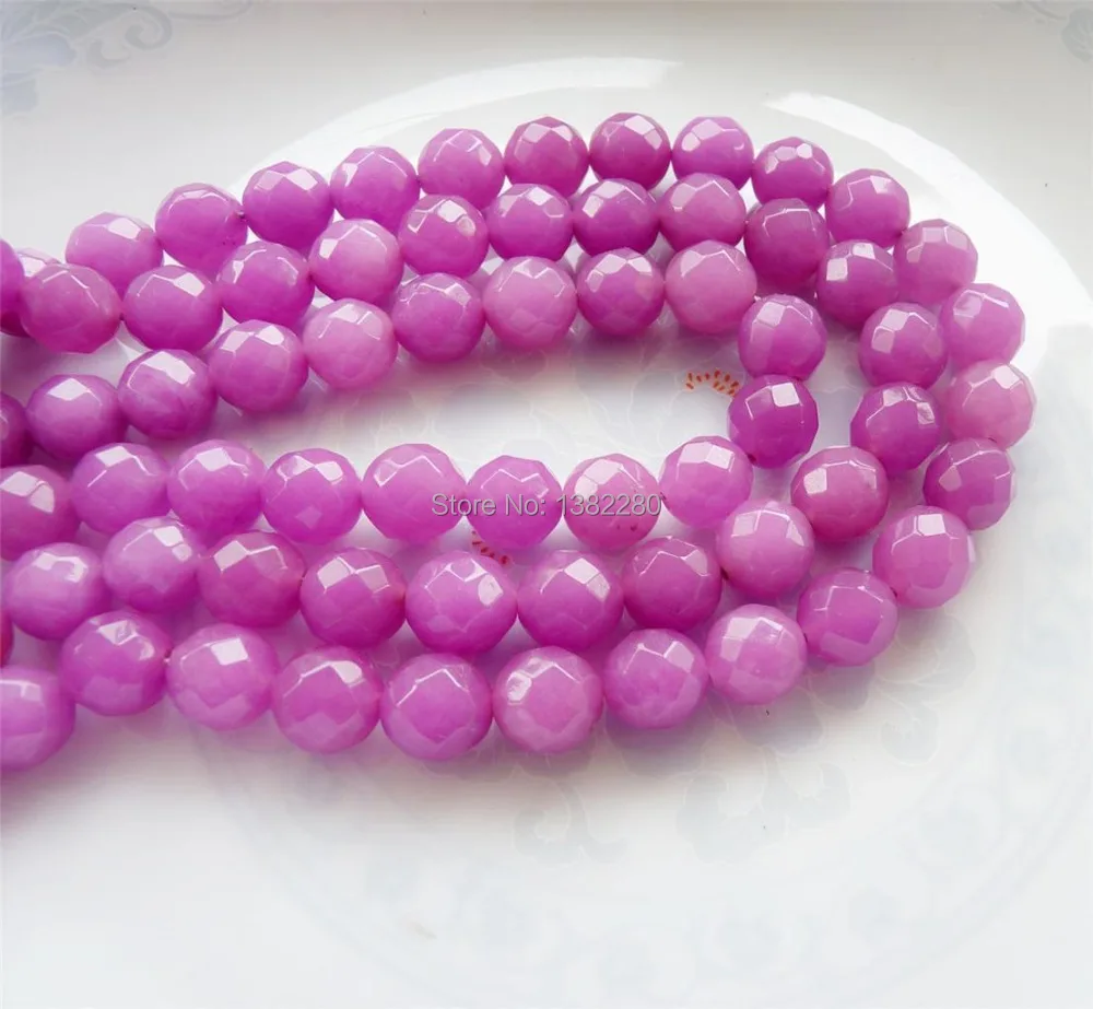 ! Оптовая продажа DIY 10 мм граненый фиолетовый Александрит круглой огранки