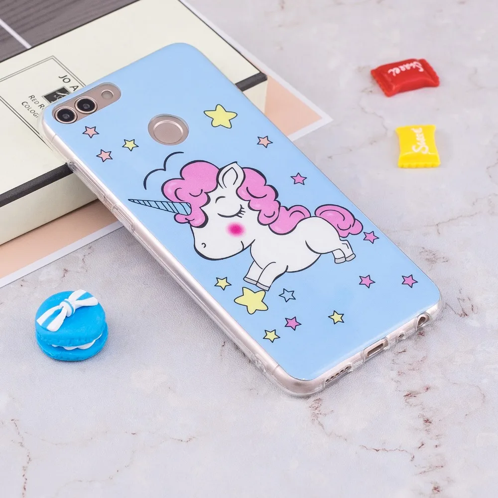Night Luminous Case for coque Huawei P Smart / Enjoy 7S Silicone Cover P20 Pro |