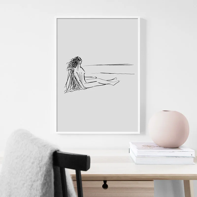 Скандинавский абстрактный Форма плакат геометрический Nordic Wall Art Печать холст
