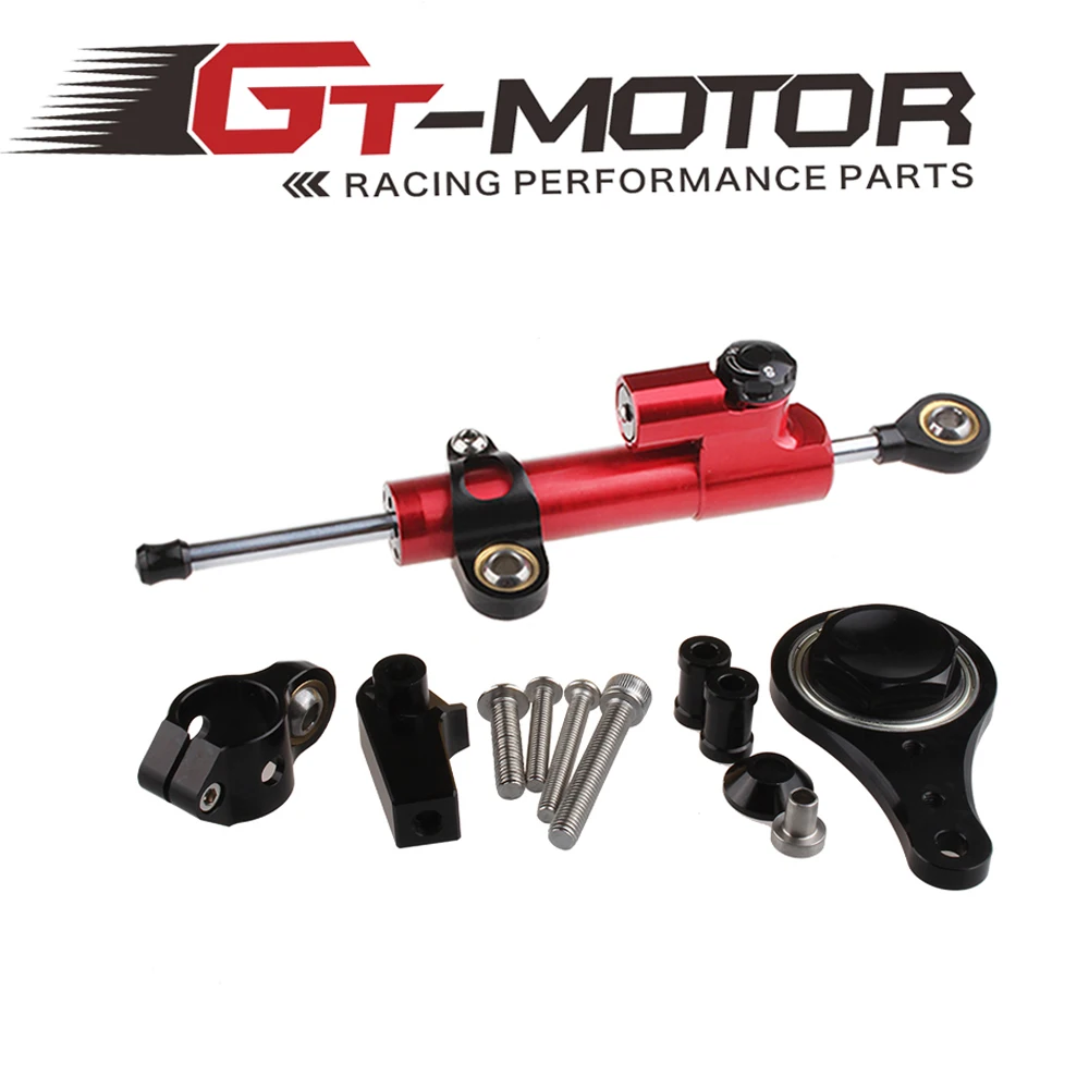 GT мотор ЧПУ рулевой демпфер комплект для KAWASAKI ZX6R 636 2005 06 Вт/кронштейн комплекты|motor