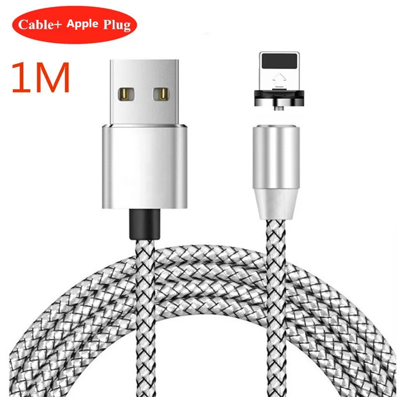 Быстрый Магнитный Canle для iphone 5 6 7 8 plus X XS MAX XR Moto один чехол для Moto P30 G7 Z3 Z2 G4 G6 G5 G5S 8-контактный разъем Micro type-C - Цвет: 8 Pin Plug USB Cable