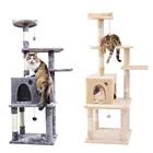 Домик для кошек с когтеточкой для лазанья по дереву, мебель для кошек, игрушка для кошек