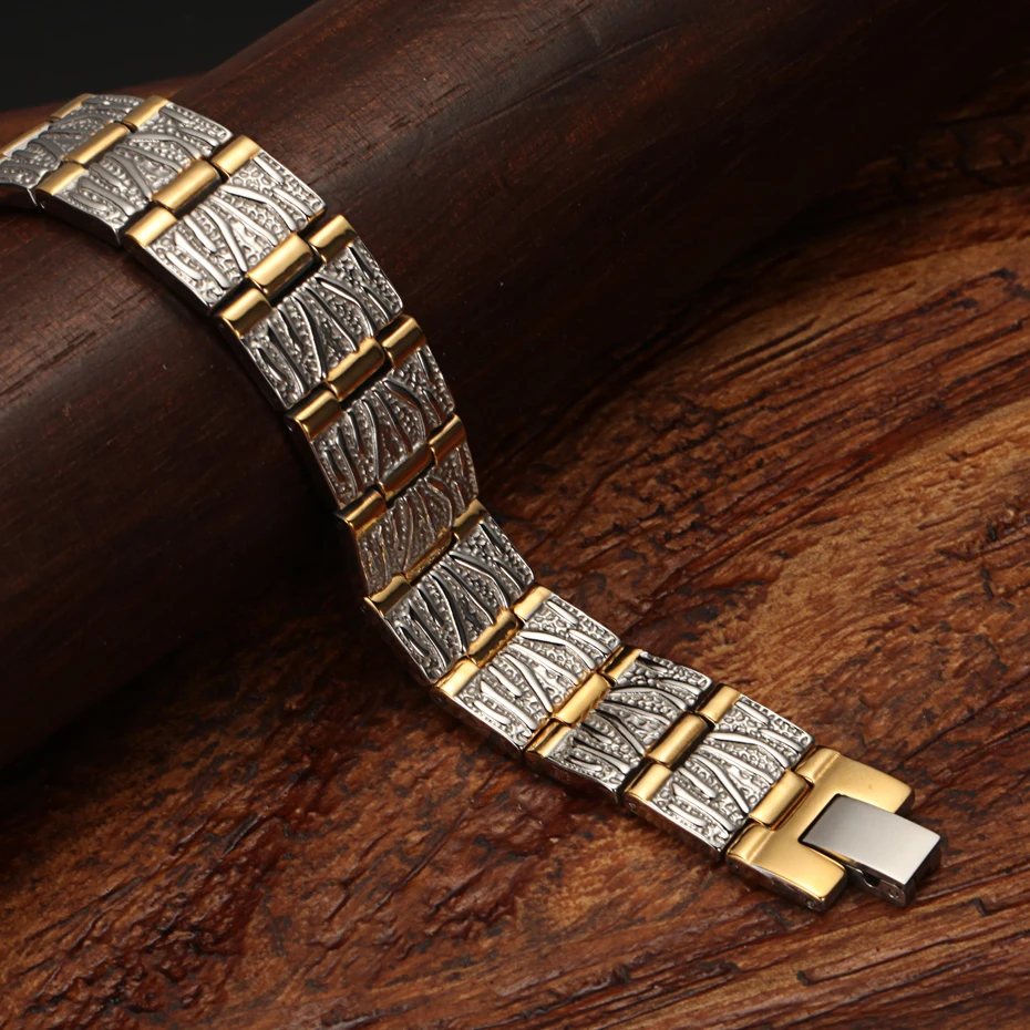 Мужской Магнитный Браслет WelMag браслет из нержавеющей стали с двойными