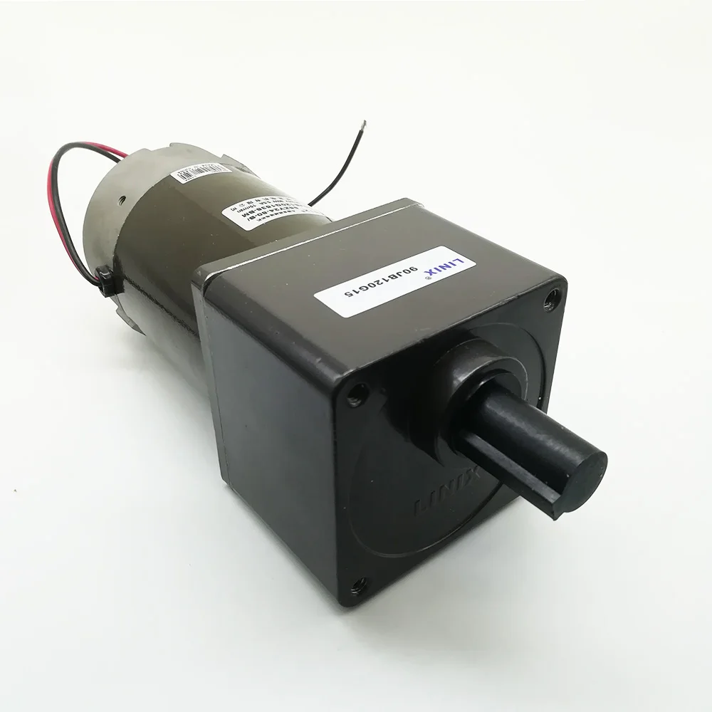 Высокое Качество Linix DC 24 в 80 Вт мотор-редуктор 85ZY24-80-B/90JB120G1538-BM 15 мм двойной вал постоянного магнита редуктор постоянного тока