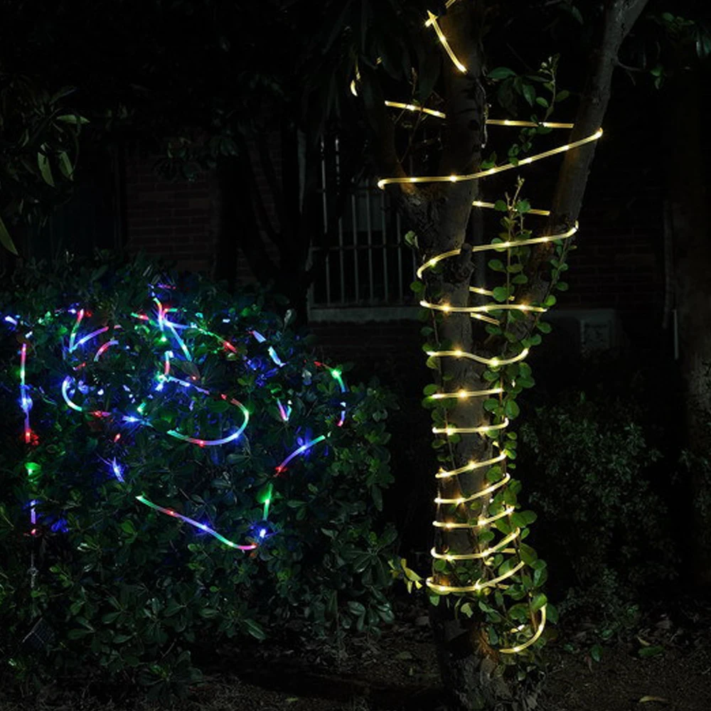 16.5ft Солнечная энергия 50 LED веревка струнные огни водонепроницаемые
