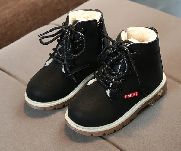 Детская мотоциклетная обувь Водонепроницаемые ботинки из искусственной кожи