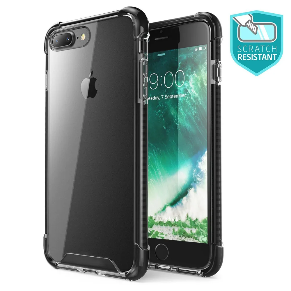 Ultra Slim Sleek ShockProof Scratch-Resistant Cover Phone Case for Iphone 7 8 / Plus Impact Clear Transparent Cases | Мобильные