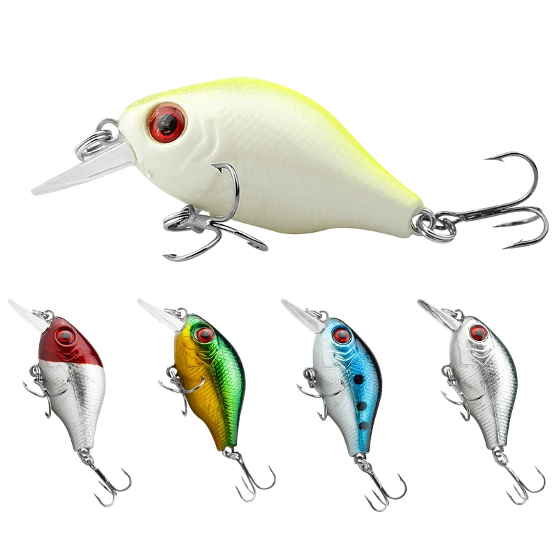 Erchang 55 мм 8 г Сумасшедший воблеры мини Topwater Crankbait искусственный Япония жесткий
