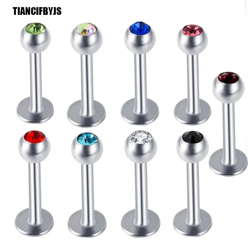 TIANCI FBYJS пирсинг 100 шт. 16g из нержавеющей стали 3 мм шар Labret Monroe набор гвоздиков для