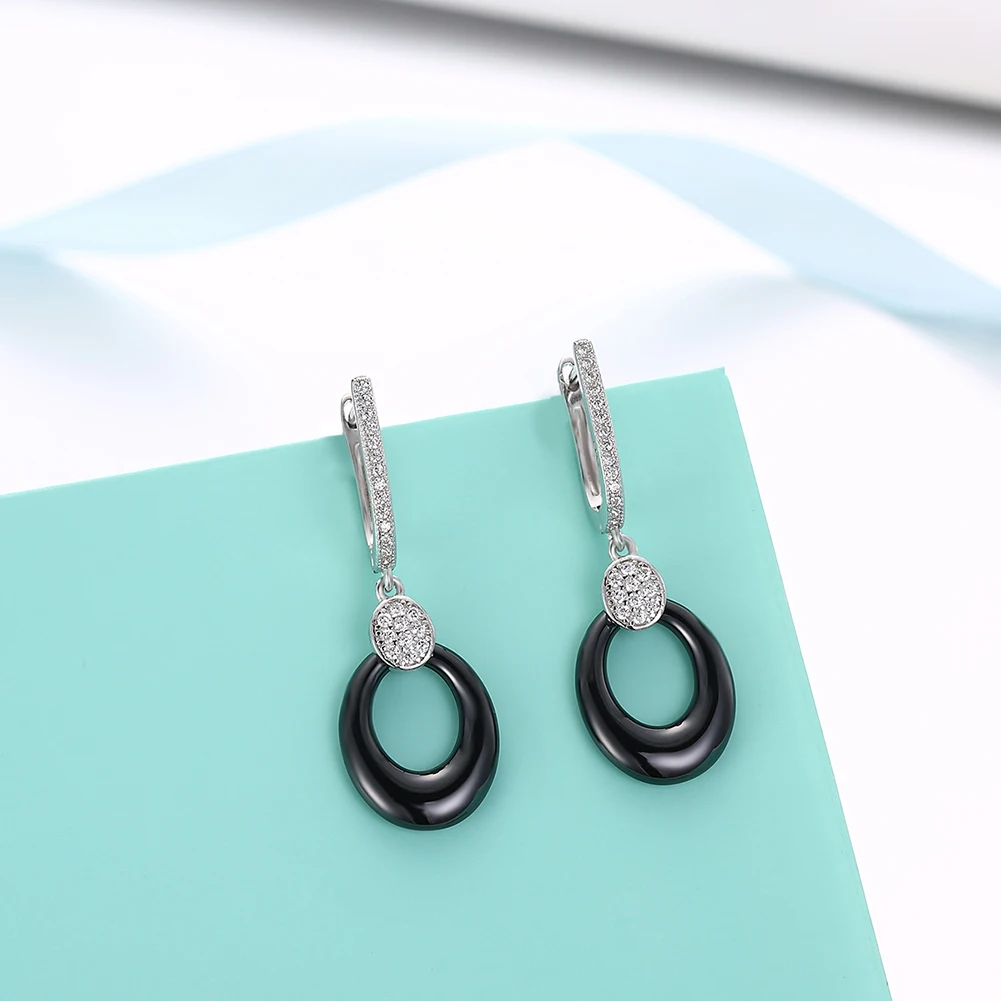 Новинка 2020 керамические украшения аксессуары серьги из стерлингового серебра с