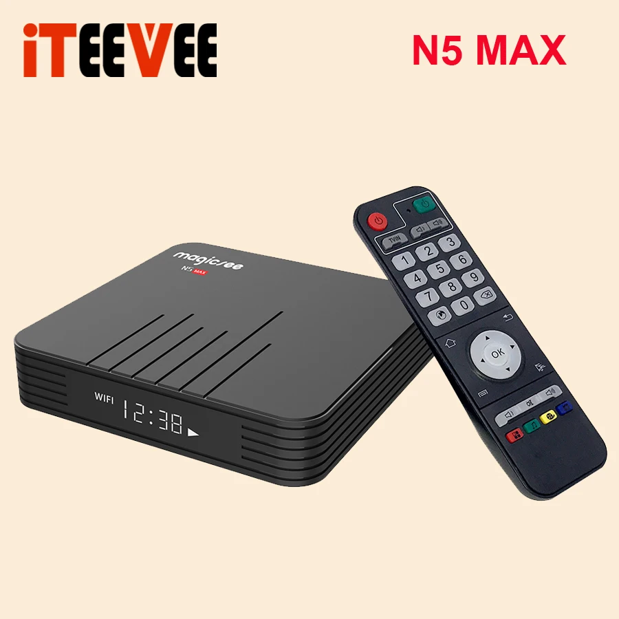 10 шт. Magicsee N5 Max 32G 64G DDR3 4G Amlogic S905X3 Android 9,0 телеприставка 5G Wifi BT 4,0 USB 3,0 tv Box 4K IP tv медиаплеер