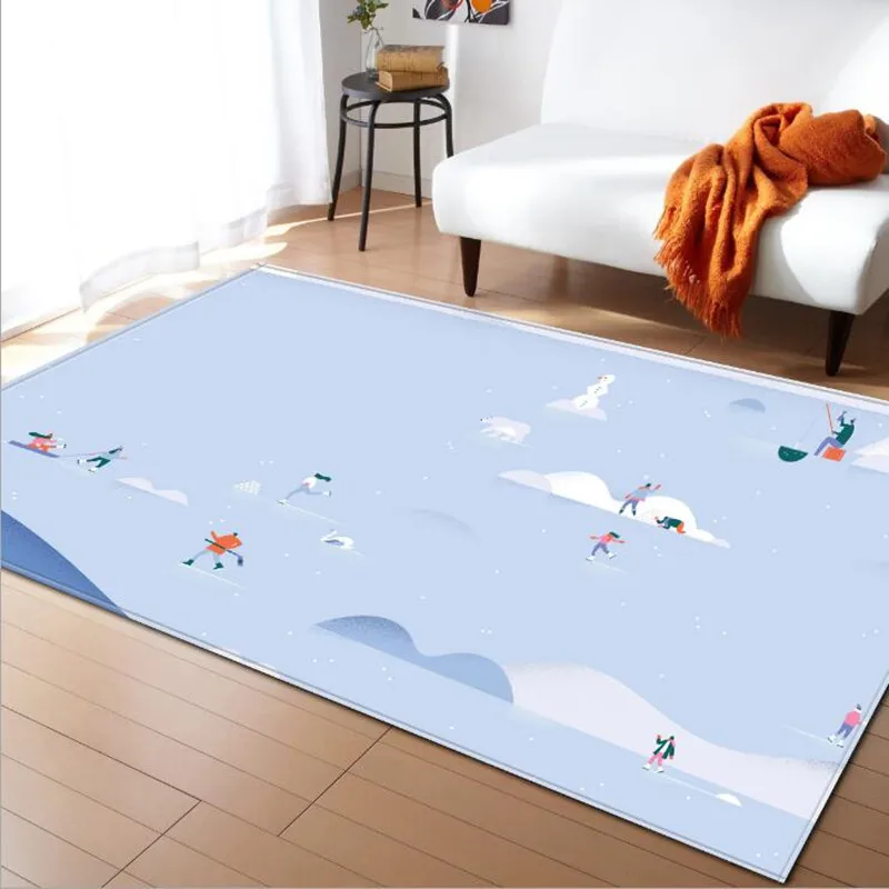 Гостиная ковер для ребенка домашняя Нескользящая Rugs Большие размеры Декор Ковер дети спальня большая площадь, играть в игру мягкие ковер alfombras