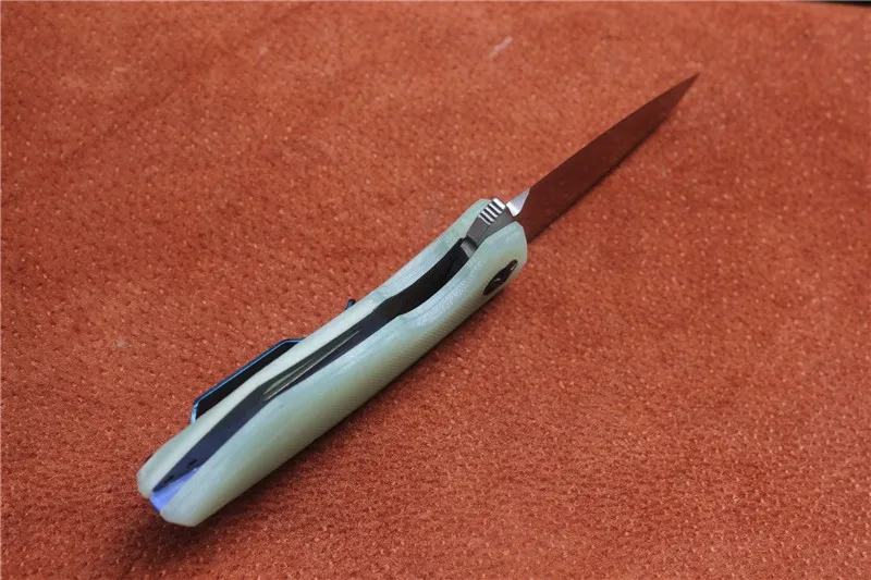 Высокое качество MIKER ZT0456 складной нож, лезвие: D2(пятно), ручка Jade G10, Открытый Кемпинг Охота ручной EDC инструменты