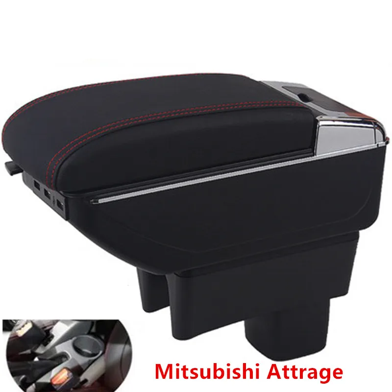 Для mitsubishi Attrage Mirage подлокотник коробка центральный магазин содержимое коробка продукты интерьер подлокотник хранения аксессуары Запчасти