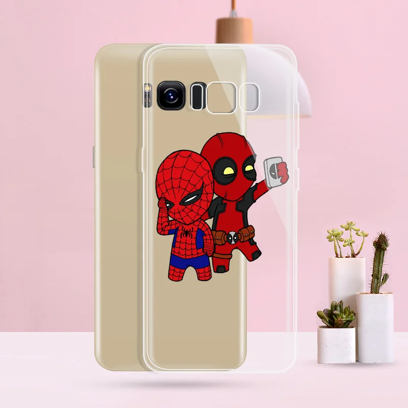 N014 Deadpool Lovely Soft TPU Silicone Cover For Samsung Galaxy A3 A5 A6 A7 A8 A9 M10 M20 S10 S10E Lite Plus 2017 2018 Case |