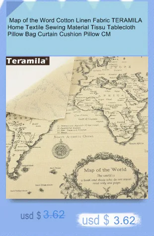 Teramila Зеленый завод хлопок льняная ткань швейная ткань Tissu ручной работы скатерть подушка сумка занавеска Подушка Анкара холст ткань