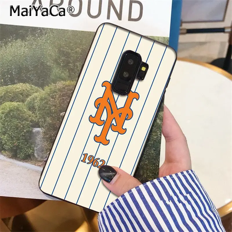 Мягкий силиконовый чехол для телефона MaiYaCa New York Mets из ТПУ Samsung S9 plus S5 S6 S6edge S6plus S7