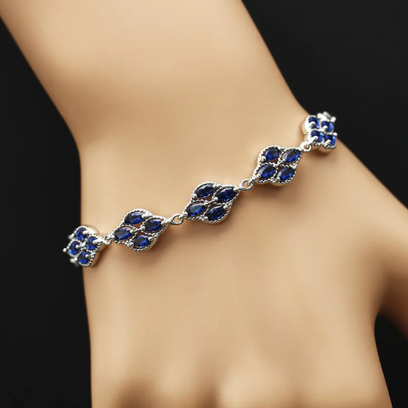 Женский браслет из серебра 925 пробы с фианитами | Украшения и аксессуары