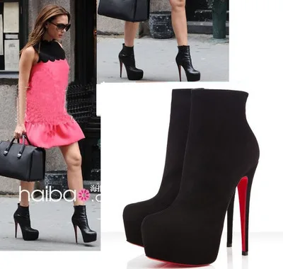 size 35-43 red bottom high heels ankle 