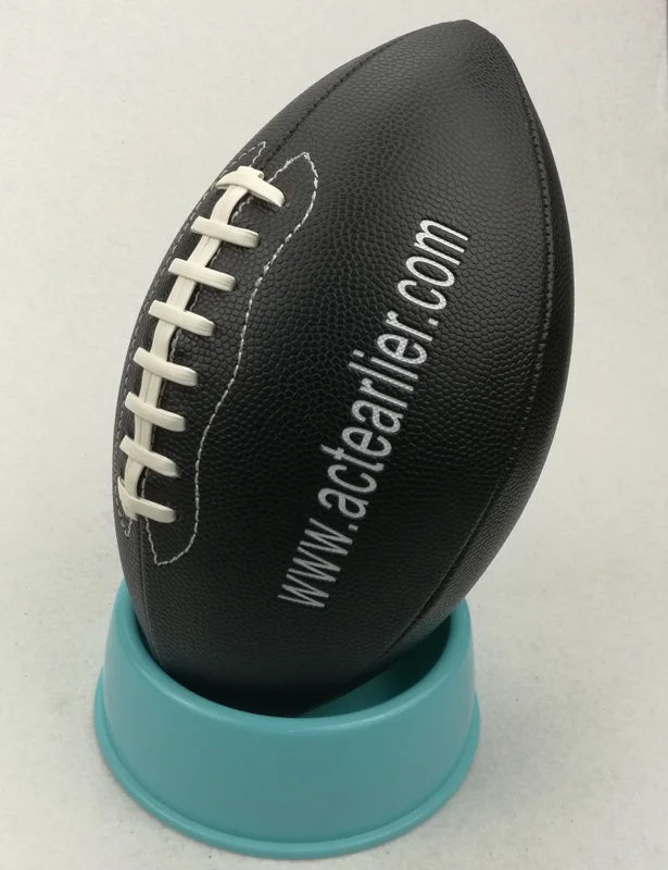 Для регби спортивных официальных размеров 6 черный цвет американский футбол мяч