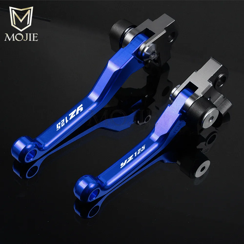 YZ125 08-14 Blue Для YAMAHA YZ125 YZ 125 1989-1995 2001-2007 2008-- Мотокросс ЧПУ Сводные сцепные рычаги Байк мотоцикл - Цвет: YZ125 08-14 Blue