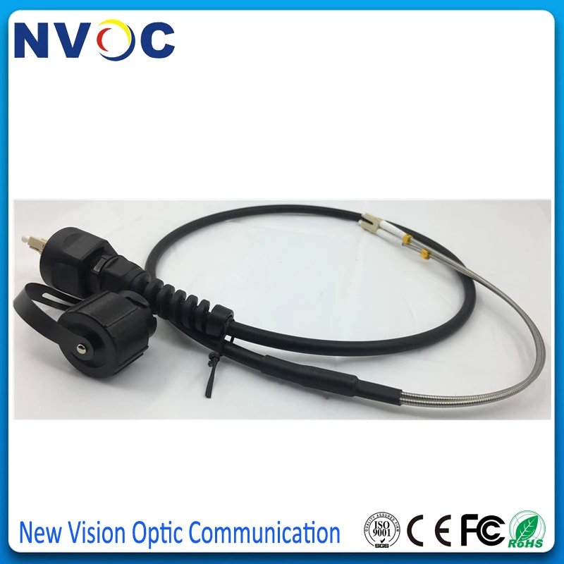 Внешний стандарт IP67 Φ к LC/UPC дуплексный 2C мм (50/125) 5 м волоконно-оптический