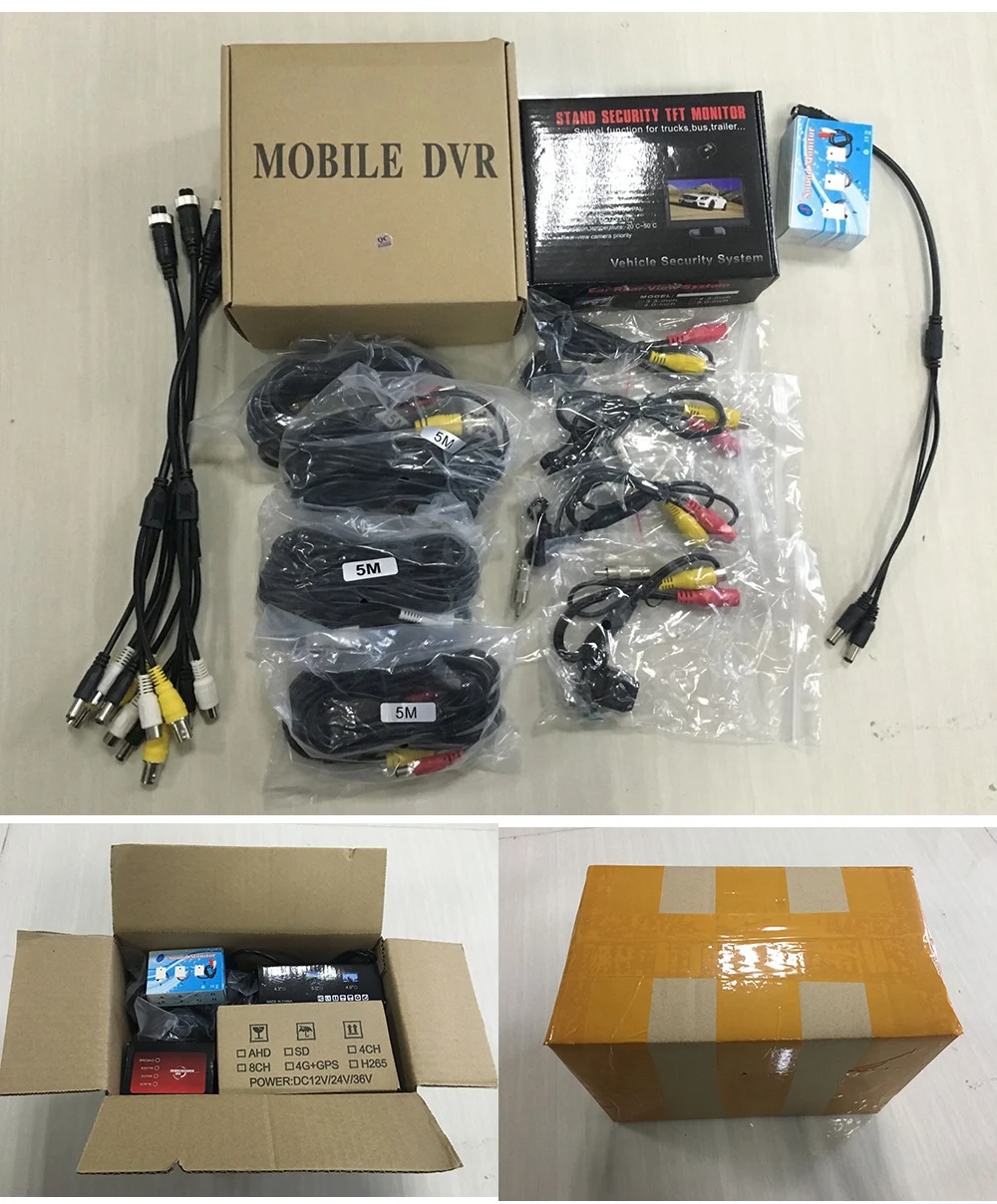 Видео рекордер 4 Канала SD DVR Мобильный DVR Комплект для автобуса такси автомобиль учебный автомобиль