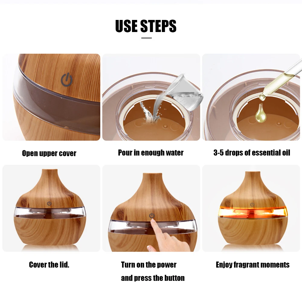 USB Арома эфирное масло диффузор ультразвуковой холодный туман увлажнитель