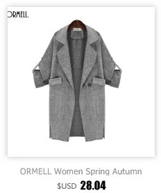 Ormell/ повседневные пуловеры, свободный красный/белый/черный трикотажный свитер с длинными рукавами и круглым вырезом