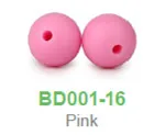 Pink Chenkai 100 шт 9 мм силиконовые бусины для зубов DIY детская погремушка-прорезатель для зубов подвеска пустышка сенсорные ювелирные изделия игрушка для изготовления бусин - Цвет: Pink