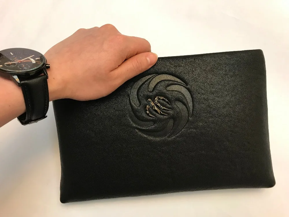 Goede YINTE Mannen Koeienhuid Portemonnee Grote Capaciteit Clutch Bag Echt Lederen Zakelijke Handtassen Hoge Kwaliteit Mannen Envelop Tas 901B