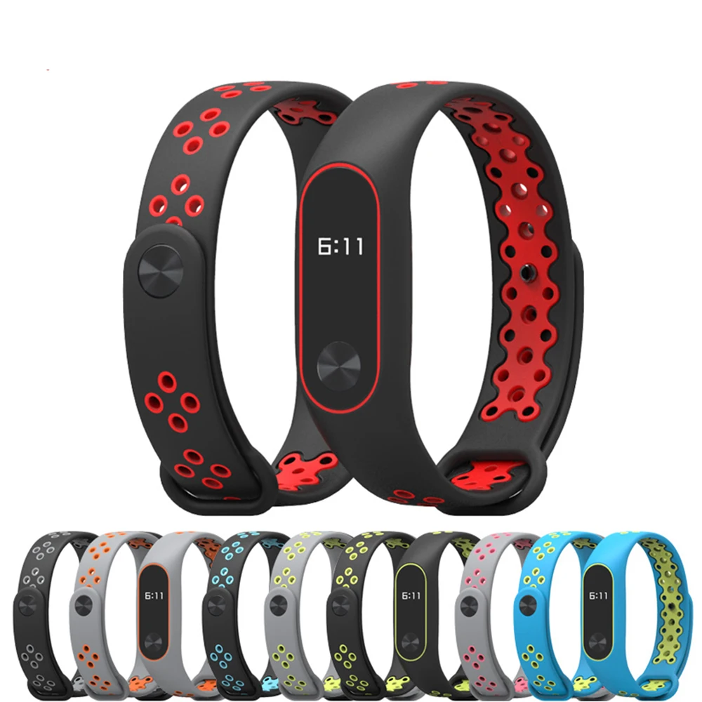 Браслет Amazfeel для Xiaomi Mi Band 2 силиконовый ремешок браслета спортивный дышащий