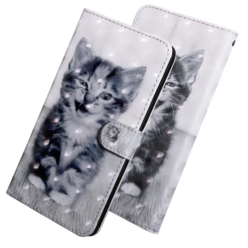 Flip Case on sfor Coque xiaomi Redmi 4X Cover for Note 4 Luxury 3D Cat Wallet Magnetic Leather Cases | Мобильные телефоны и