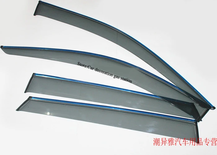 

Hot 2013 High Quality! For HYUNDAI Santa Fe IX45 2013 Window Visor Vent Shades Sun Rain Guard
