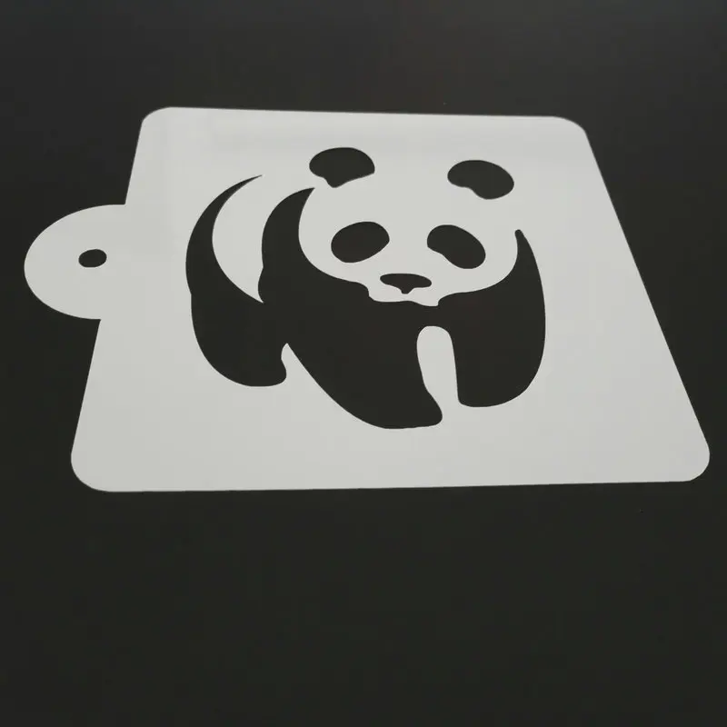 5 дюймов симпатичный трафарет для торта в виде панды Пластиковая форма печати