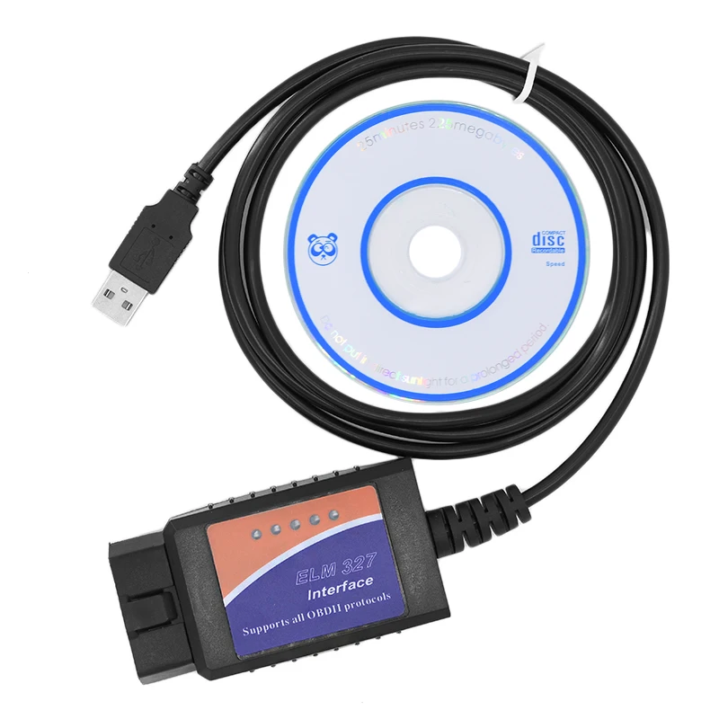 Автомобильные инструменты ELM327 V1.5 USB OBD2 ELM 327 в 1 5 OBDII считыватель кодов