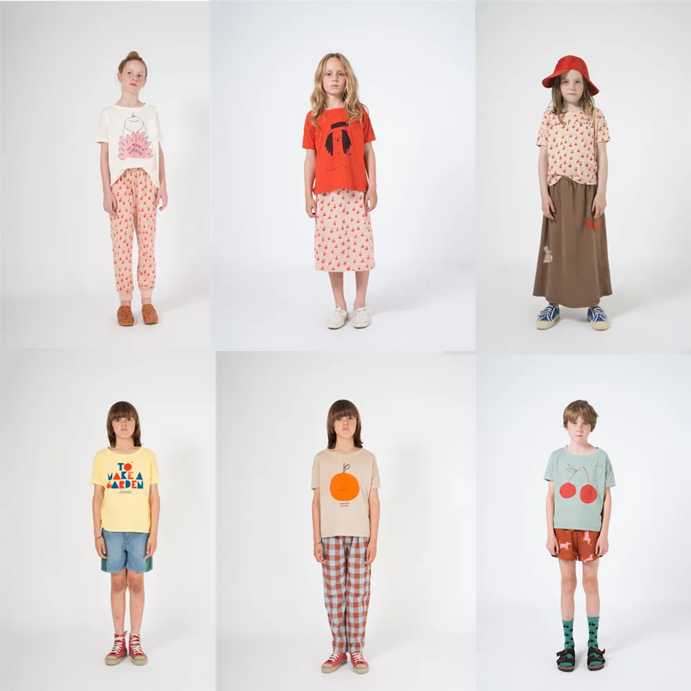 2019 летняя одежда для маленьких мальчиков футболка девочек рубашка