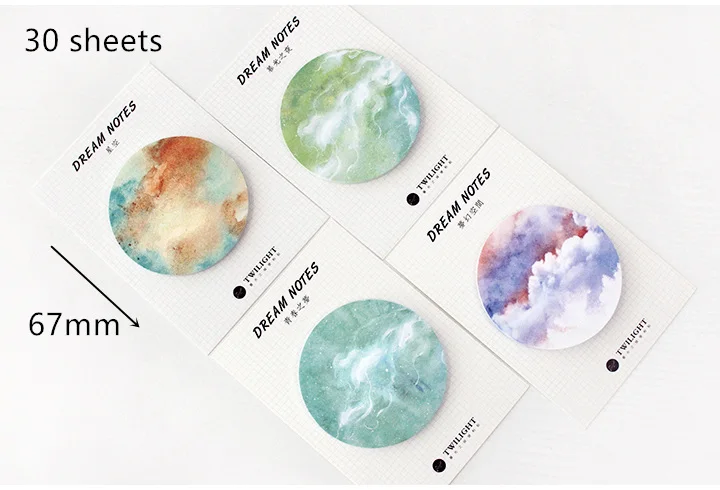 8 шт. Dream note Звездные блокноты для заметок планета липкие декоративные наклейки