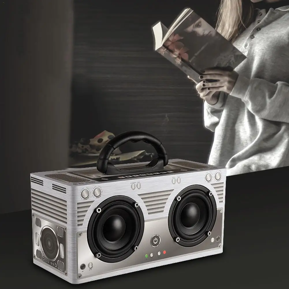 Ретро деревянные Bluetooth Динамик американский мебель Портативный Открытый Хип-хоп