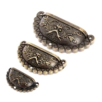 4pcs antique dragon head furniture handles vintage cabinet knobs and pulls dragon shell dresser drawer door cupboard pull handle