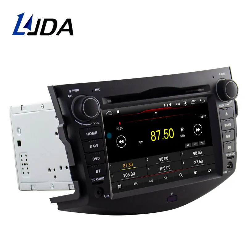 Автомагнитола Carplay DSP 2 Din Android 10 для Toyota RAV4 RAV 4 2007 2011 Автомобильный мультимедийный