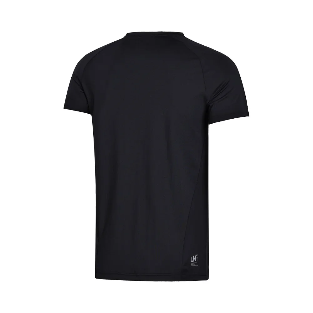 Li Ning мужская тренировочная серия Футболка Slim Fit дышащий комфорт подкладка
