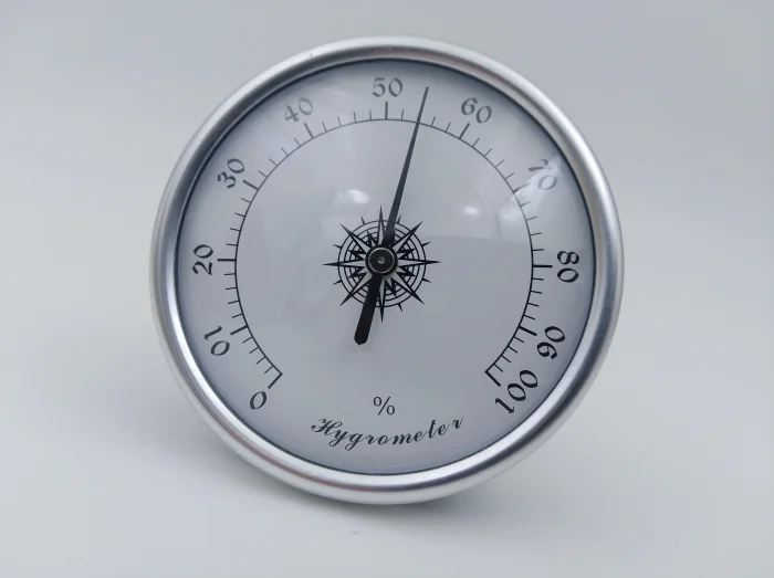 Металлический прецизионный анероидный гигрометр 72 мм Диаметр Круглый циферблат