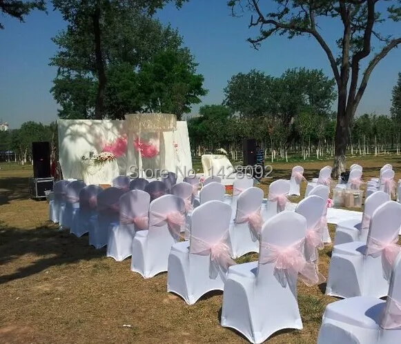 Специальная Рекламная цена наружный чехол на стул из спандекса для свадебной